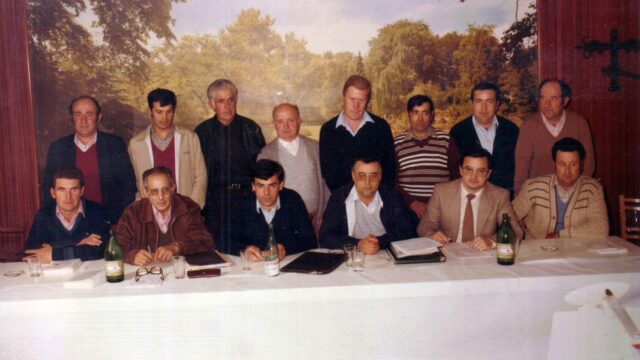 La primera junta de GUCO, en una foto d'arxiu de l'any 1978. | Foto: NDM
